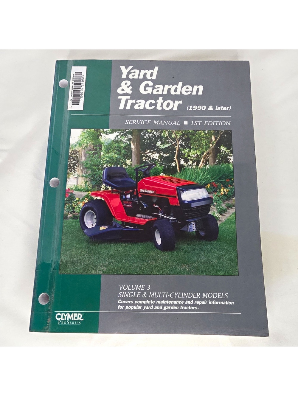 Clymer Yard Garden Tractor Service Manual Vol 3 1990 Later Repair 0872887928